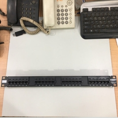 Thanh Trung Chuyển Đấu Nối OEM AMP Netconnect Cat 5E 24 Port Patch Panel 406330-1