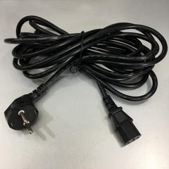 Dây Nguồn KOREA DMC-200 DMC-300 European Schuko Power Cord CEE 7/7 to IEC320 C13 10A 250V 3x0.75mm² Length 5M