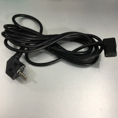 Dây Nguồn DONG YANG HH04028-3005 European Schuko Power Cord CEE 7/7 to RIGHT ANGLE IEC320 C13 7A 250V 3x0.75mm² Length 4M