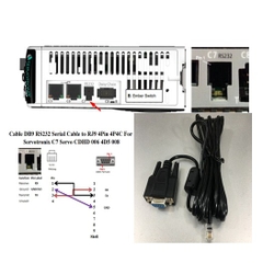 Cáp Kết Nối Computer Cable DB9 RS232 Serial Cable to RJ9 4Pin 4P4C For Servotronix C7 Servo CDHD 006 4D5 008 Length 3M