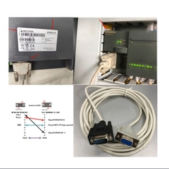 Cáp Kết Nối Điều khiển PLC SIEMENS S7-200 CN Với Màn Hình MT8071iP HMI Weintek Qua Giao Thức RS485 Connector Cable DB9 Female to DB9 Male Length 2M
