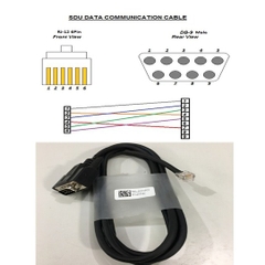 Cáp Kết Nối Truyền Thông EST3 SDU lost Communication Cable RS232 DB9 Male to RJ12 6 Pin Length 1.8M