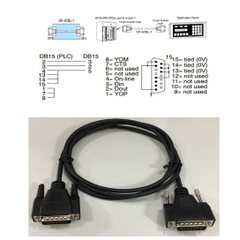 Cáp Kết Nối PLC Programming OP-4CBL-1 Cable KOYO DirectLOGIC 405 Với Optimation Panel Choosing RS232C DB15 Male to RS232C DB15 Male Length 1.8M