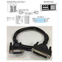Cáp Kết Nối PLC Programming OP-4CBL-2 Cable KOYO DirectLOGIC 405 Với Optimation Panel Choosing RS232C DB25 Male to RS232C DB15 Male Length 1.8M