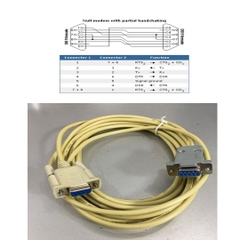 Cáp RS232 Chuẩn Chéo DB9 Female to DB9 Female Null Modem With Partial Handshaking Length 4.5M