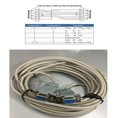 Cáp RS232 Chuẩn Chéo DB9 Female to DB9 Female Null Modem With Partial Handshaking Length 5.5M