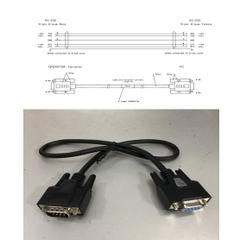 Cáp Kết Nối CAB104 0.5M RS232 DB9 Male to DB9 Female Cable For Kết Nối HMI Beijer iX Panel Với Máy Tính