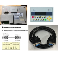 Cáp Lập Trình Communication DVPACAB515 Cable RS232 DB9 Female to DB9 Female 2M For Màn hình HMI Delta TP04G-AS2 Với Máy Tính