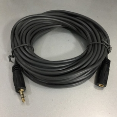 Cáp Tín Hiệu Nối Dài Âm Thanh Audio Cable 3.5mm Male to Female Audio Extension Cable DTECH DT-6214 Black Length 10M
