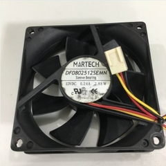 Fan MARTECH DF0802512SEMN 80x80x25mm DC 12V 0.24A Connector 3Pin