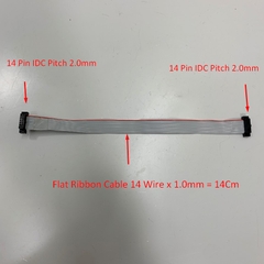 Cáp 14 Pin IDC Pitch 2.0mm Flat Ribbon Cable 14 Wire x 1.0mm Dài 22Cm For Xilinx DLC10 Platform Cable USB II, LINECARD DEBUG BOARD N0003167 REV-01