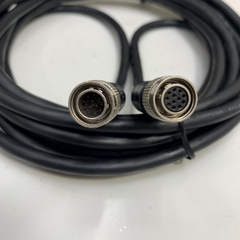 Cáp 5M 17ft Power I/O Cable Hirose 12 Pin Female HR10A-10P-12S(73) to Hirose 12 Pin Male HR10A-10P-12P(73) For Industrial Basler GIGE AVT Camera Sony CCD