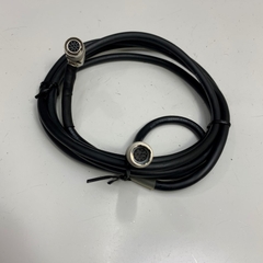 Cáp 2M 6.5ft Power I/O Cable Right Angle Hirose 12 Pin Female HR10A-10P-12S(73) to Hirose 12 Pin Male HR10A-10J-12P(73) For Industrial Basler GIGE AVT Camera Sony Hitachi Panasonic CCD