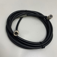 Cáp 3M 10ft Power I/O Cable Right Angle Hirose 12 Pin Female HR10A-10P-12S(73) to Hirose 12 Pin Male HR10A-10J-12P(73) For Industrial Basler GIGE AVT Camera Sony Hitachi Panasonic CCD