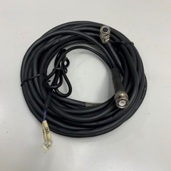 Cáp 7M 23ft Cable Right Angle Hirose 12 Pin Female HR10A-10P-12S(73) to BNC Male DC Plug Y Branch Power Supply Cable 12V DC For All Industrial Gige CCD Camera