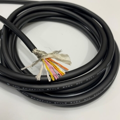 Cáp Tín Hiệu Chống Nhiễu HITACHI AWM E41447-KH STYLE 2464 80C 300V 26AWG x 10PR 20 Core x 0.15mm² Cable OD 8.0mm 3.5 Meter For Encoder Servo Cable