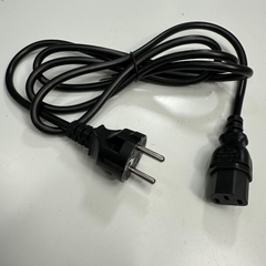 Dây Nguồn 1.8M 6ft  PC/Server AC Power Cord Europe Schuko CEE7 to C13 10A 250V 18AWG 3x1.0mm² Cable Black OD 7.4mm