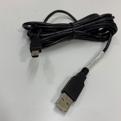 Cáp UC-PRG030-01A Dài 3M 10ft Delta PLC Communication Data witch Computer Shielded Cable USB 2.0 Type A to Mini USB B 5 Pin Cable E212689 Black