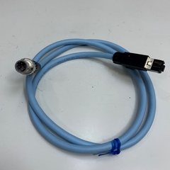 Cáp OMRON XS5W-T421-CMC-K Dài 1M 3.3ft Industrial Ethernet Cable M12 4 Pin D-Code Male to RJ45 Cable  KETH-PSB-OMR 22AWG×2P KURAMO E317214 (UL) - C(UL) CM 4C22AWG SHIELDED 75C