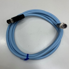 Cáp 2M 6.5ft STP-M12D-406 Cable 4 Pin Male M12 D-Code to RJ45 Shielded Ethernet For Banner Engineering DXMR90 Industrial Controller Ethernet IP Modbus TCP and Profinet