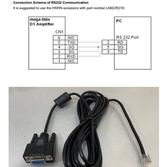 Cáp Điều Khiển LMACR21D Console Cable RS232 DB9 Female to RJ11 6P6C 3M For Mega-Fabs D1 Drive Hiwin Mikrosystem Corp D1-18-S2-2-0-03