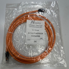 Cáp Mạng 3M 10ft N116.P1A030OK Nexans CAT6 Unscreened UTP Ethernet Cable RJ45 to RJ45 Orange LSZH 24AWG LANmark 4PR For Industrial Ethernet Cable