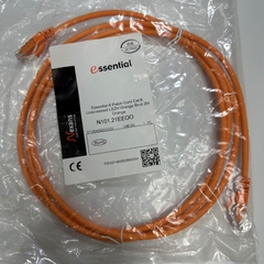 Cáp Mạng 2M 6.5ft N101.21EEOO Nexans Essential CAT6 Unscreened UTP Ethernet Cable RJ45 to RJ45 Orange LSZH 24AWG Nexans 4PR For Industrial Ethernet Cable