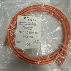Cáp Mạng 3M 10ft N101.21EFOO Nexans Essential Patch Cord CAT6 Unscreened UTP Ethernet Cable RJ45 to RJ45 Orange LSZH 24AWG Nexans 4PR For Industrial Ethernet Cable