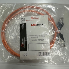 Cáp Mạng 1M 3.3ft 10 Gbit/s Nexans N11A.U1F010OK LANMARK-6A CAT6A ORANGE 500MHz RJ45 S/FTP LSZH Shielded 4-Pair 26AWG For industrial Ethernet Network LAN 10 Gigabit