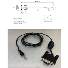 Cáp Truyền Dữ Liệu Nối Tiếp RS232 DB9 Female to Audio DC3.5mm Male Serial RS232 Cable L= 5FT Black For RS-232 Control Of Your Audio/Video System