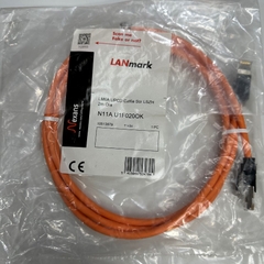 Cáp Mạng 2M 6.5ft 10 Gbit/s Nexans N11A.U1F020OK LANmark-6A Ultim Patch Cord CAT6A Orange 500MHz RJ45 S/FTP LSZH Shielded 4-Pair 26AWG For Industrial Ethernet Network LAN 10 Gigabit
