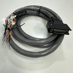 Cáp 2M 6.5ft Yaskawa JZSP-CSI03-2-E Servo I/O Signal Shielded Cable MDR 36 Pin Male to 36 Core Ends SPMC-36 Kaneko Cord 26AW 36 Core x 0.17mm² OD Ø 11.5mm Dark Grey For Yaskawa Sigma 7 Series CN1 Connector