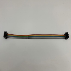 Cáp Kết Nối 10 Pin 2.54mm Pitch 2x5P 10 Wire Female to Female IDC Flat Rainbow Ribbon Cable Length 15Cm For PLC CNC CMC LCD Screen