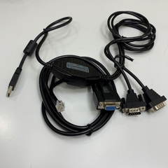 Cáp Điều Khiển Bảng Báo Cháy 10-1874B by FIKE Gearmo 2 Port RS232 to USB FTDI chip 1.5M and Cable RJ11 6 Pin 6P6C to DB9 Female Dài 2M For Fike Cheetah Xi Control Panel witch Computer