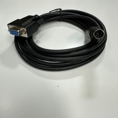 Cáp Lập Trình 3M 10ft LS PLC PMC-310S RS-232C Loader Cable Shielded Connector Mini Din 6 Pin to DB9 Female For LS PLC XGB Series witch Computer Download/upload Communication