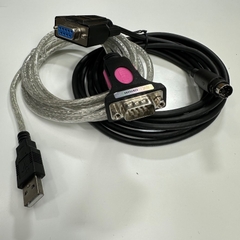 Cáp Lập Trình 5M 17ft LS XGB XBM XBC PLC to PC RS232 Serial Control Download/upload Cable FTDI Chip USB RS232 to 6 Pin Mini Din Communication Cable