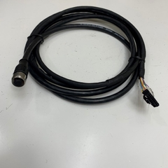 Cáp 2.5M 8.3ft Cable AL-WAKSE12.024-5/S3909 8062493 2263/4100064 SINGLE-ENDED CORDSET Cable M12 A-Code 12 Pin Female to Molex 18 Pin Female Connector Pitch 2.0mm