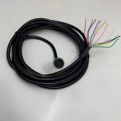 Cáp 3.2M 10.7ft Power and I/O Breakout Cable M12 A-Code 12 Pin Female to 12 Core Open End For Cognex Camera, Leuze Electronic Camera Version Systerm