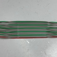 Cáp 1M 3.3ft OKI TPFLEX-N 13P-7/0.127-250 IDC 26 Pin Flat Rainbow Ribbon Cable 26 Wire 1.27mm Pitch 26 Way Unscreened 33mm Width 28AWG 80°C 150V