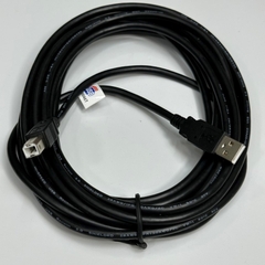 Cáp 5M 17ft USB 2.0 Type A Male to B Male Shielded USB Data Transfer 480Mbps Original Cable 28AWG/1PR+20AWG/2C VW-1 80C 30V For PLC Servo Encoder Communication