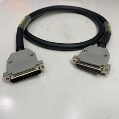Cáp 1M 3.3ft DS-SS2-1M Shielded Cable DB25 Male to DB25 Female Black E211045 2517 105℃ 300V 24AWG x 25 Core OD Ф 12mm For Power I/O Servo Drive and Laser 3 Axis CO2 Laser Marker Controller