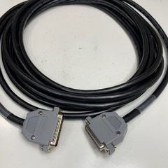 Cáp 5M 17ft DS-SS2-M Shielded Cable DB25 Male to DB25 Female Black E52853 13P x 25AWG(0.2SQ) OD Ф 10mm For Power I/O Servo Drive and Laser 3 Axis CO2 Laser Marker Controller
