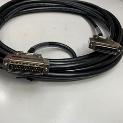Cáp 7M 23ft Extension Cable DB25 Male to DB25 Female Metal Shielded PVC Black E52853 13P x 25AWG(0.2SQ) OD Ф 10mm For Power I/O Servo Drive and Laser 3 Axis CO2 Laser Marker Controller