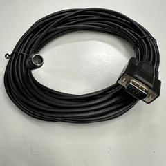 Cáp 10M 33ft RS232 Serial Communication Shielded Cable Mini Din 4 Pin Male to DB9 Male For PLC FATEK FBs-Series witch HMI Beijer Electronics x2 Base 7-f2 Touch Screen