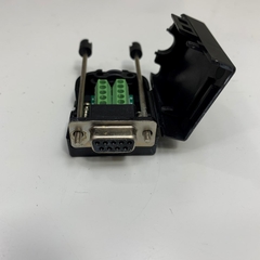 Connector DB9 Female 9 Pin Port Screw Terminal to RS232/RS485 Serial Connector Board with Block Case