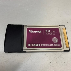 PCMCIA CardBus 54mm to Wireless MICRONET 2400-2099 2.4GHz 54Mbps Adapter