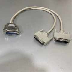 Cáp Chia Cổng LPT Parallel 1284 DB25 Y Splitter Serial Cable DB25-Female to DB25-Male DB25-Male Straight Through Cable Length 50Cm