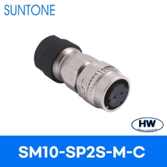 Đầu Jack SUNTONE SM10-SP2S-M 2 Pin Female Connector For Encoder Mitsubishi, Yaskawa Original in Korea