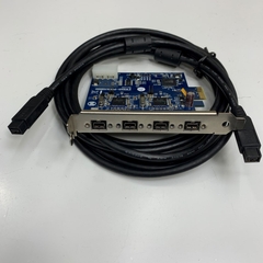 Combo Card FireWire 1394b FWBX2-PCIE1XE220 Technology + Cable Firewire 1394b 800 IEEE 9 Pin to 9 Pin Male to Male Dài 3M For Industrial Camera and Industrial PC Desktop Computer