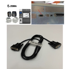 Cáp Zebra G105850-003 Serial Interface Cable Dài 1.8M DB9 Male to DB9 Female For Máy In Nhãn Nhiệt Zebra Barcode Label Printer